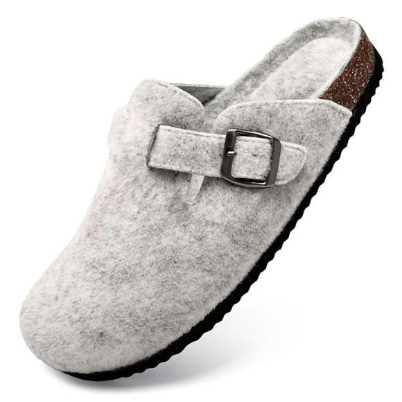 Torotto Womens Mens Clogs Cork Footbed Suede Slippers Arch Support NWOB - Picture 1 of 10